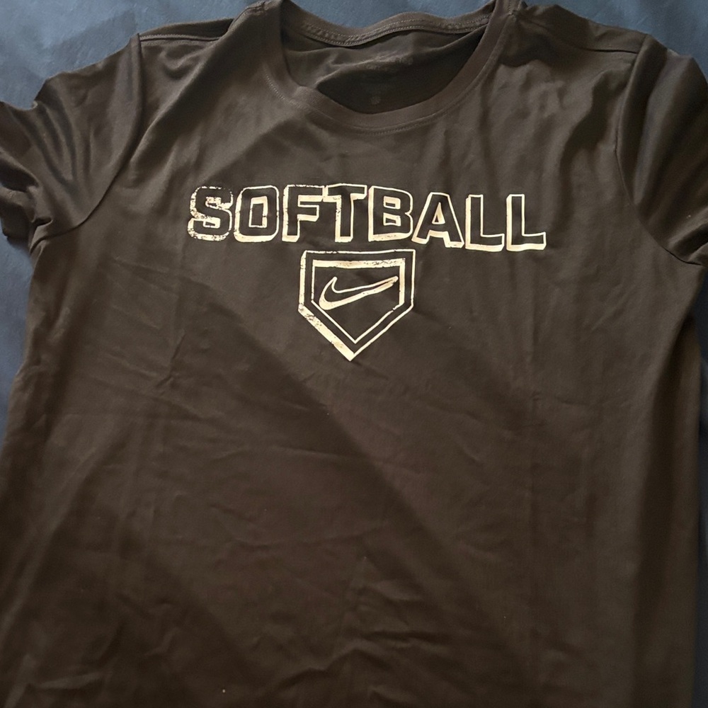 Nike Black Softball Tee